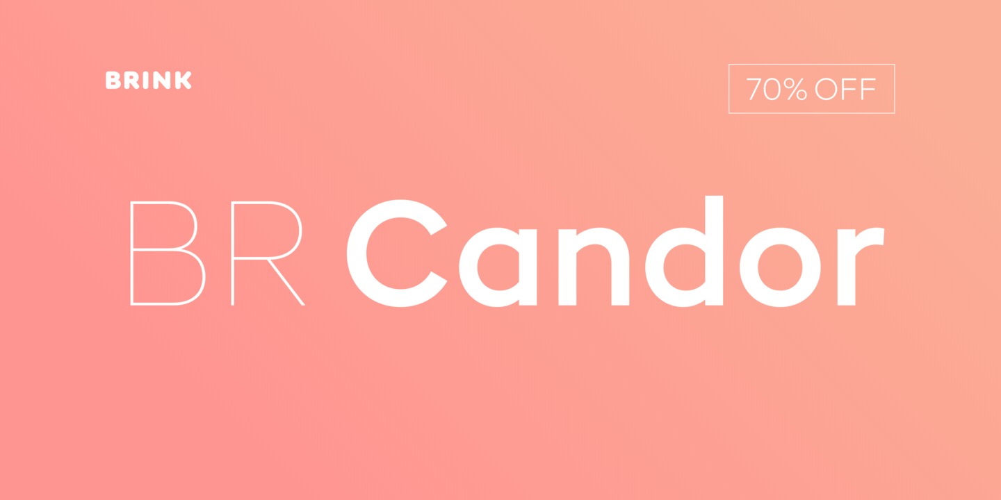 Beispiel einer BR Candor Bold-Schriftart